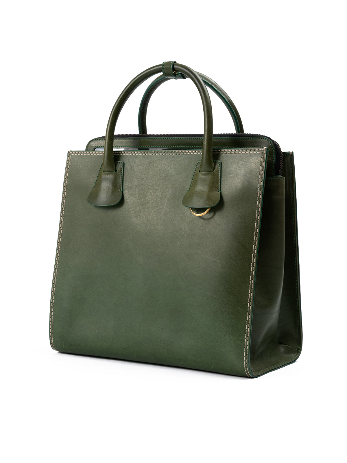 Yeşil deri Dsquared² tote çanta